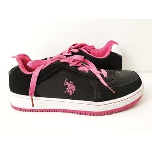US Polo Assn. | Pink & Black Shoes